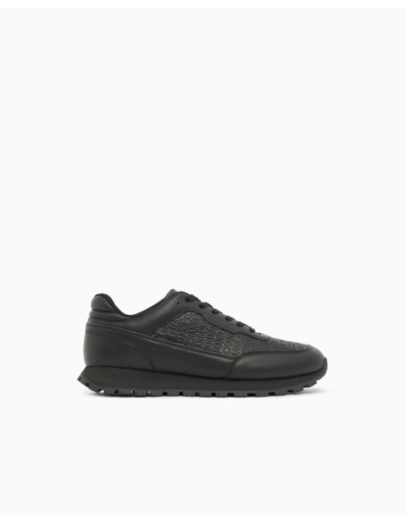Sneakers Armani Exchange negras - vista lateral