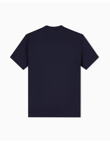 Camiseta Armani Exchange azul marino - trasera en plano