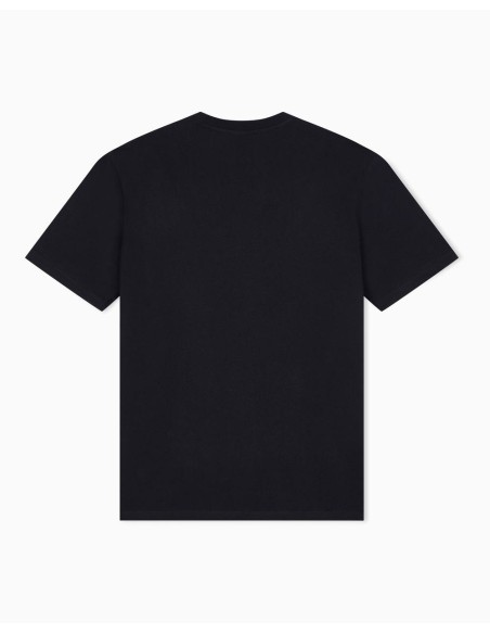 Camiseta Armani Exchange negra - trasera en plano