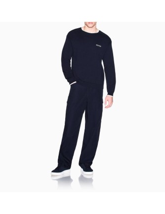 Jersey Armani Exchange azul marino - frontal en modelo 2