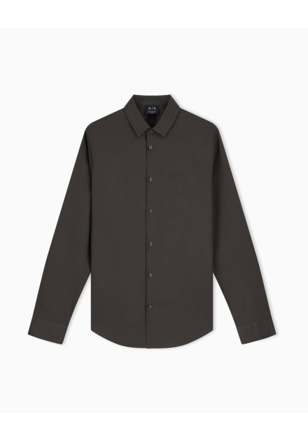 Camisa Armani Exchange verde oscuro - frontal en plano Camisa Armani Exchange verde oscuro - frontal en plano