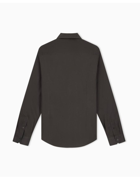 Camisa Armani Exchange verde oscuro - trasera en plano