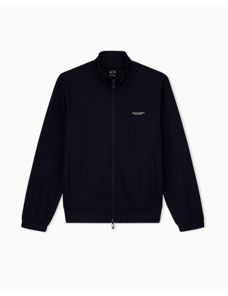 Chaqueta Armani Exchange azul marino - frontal en plano