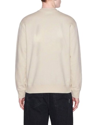 Sudadera Armani Exchange beige - frontal en plano 2