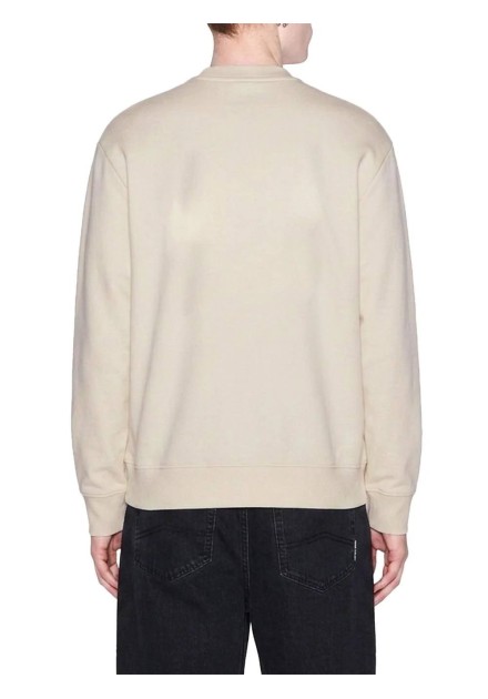 Sudadera Armani Exchange beige - trasera en plano Sudadera Armani Exchange beige - trasera en plano
