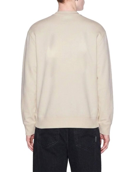 Sudadera Armani Exchange beige - trasera en plano