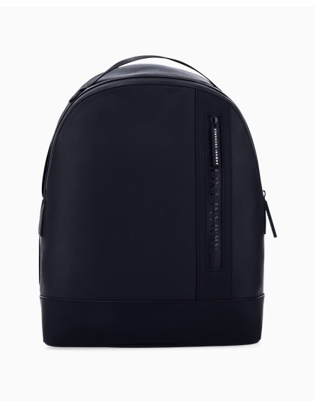 Mochila Armani Exchange negra - frontal en plano