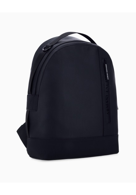 Mochila Armani Exchange negra - vista lateral