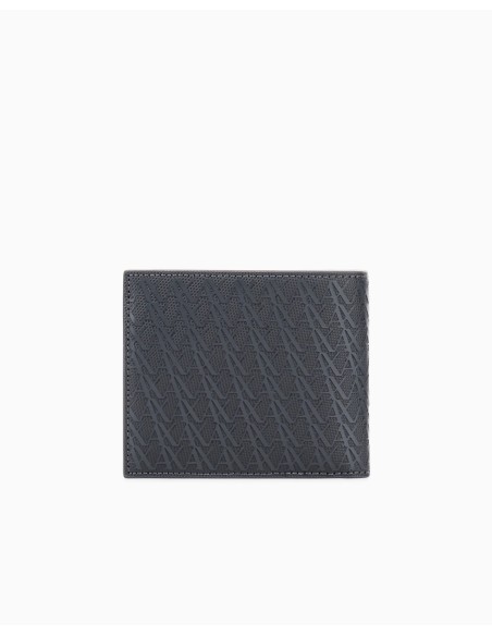 Billetero Armani Exchange negro y marrón - vista trasera
