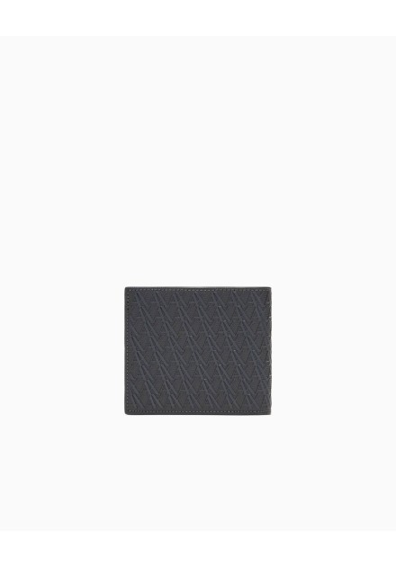 Billetero Armani Exchange negro y marrón - vista cerrado