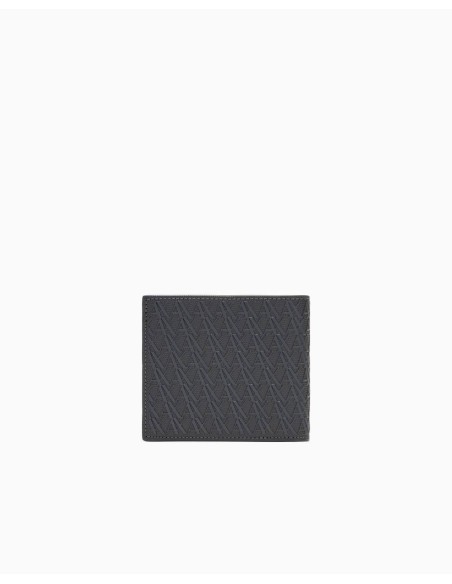 Billetero Armani Exchange negro y marrón - vista cerrado