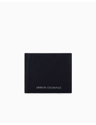 Billetero Armani Exchange negro - frontal en plano