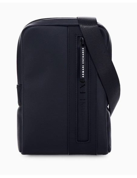 Bandolera Armani Exchange negra - frontal en plano