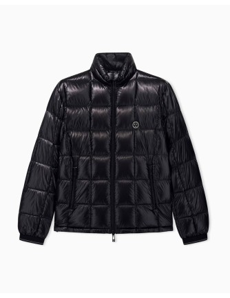 Chaqueta plumón Armani Exchange negra - frontal en plano
