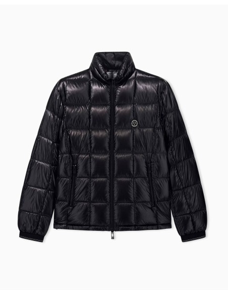 Chaqueta plumón Armani Exchange negra - frontal en plano