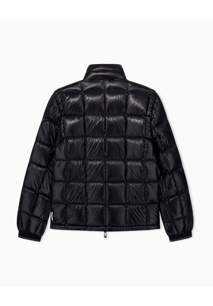 Chaqueta plumón Armani Exchange negra - trasera en plano Chaqueta plumón Armani Exchange negra - trasera en plano