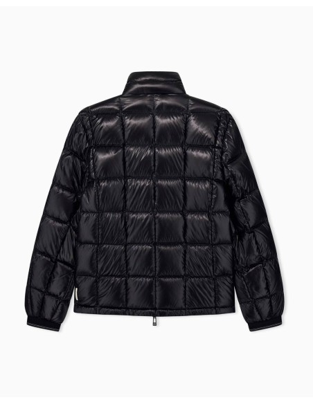 Chaqueta plumón Armani Exchange negra - trasera en plano