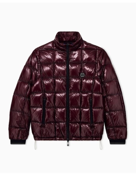Chaqueta plumón Armani Exchange granate - frontal en plano