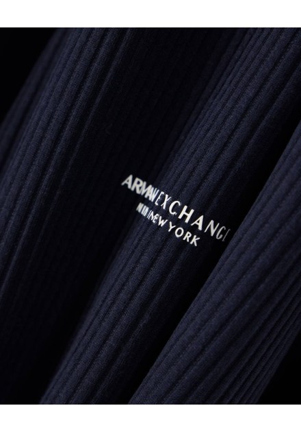 Pantalón jogger Armani Exchange navy - detalle del logo
