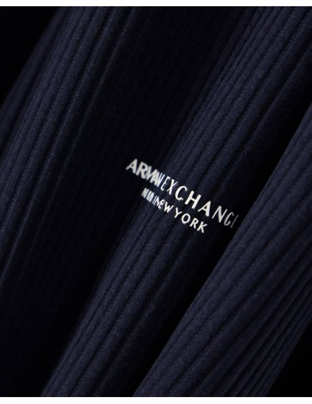 Pantalón jogger Armani Exchange navy - detalle del logo