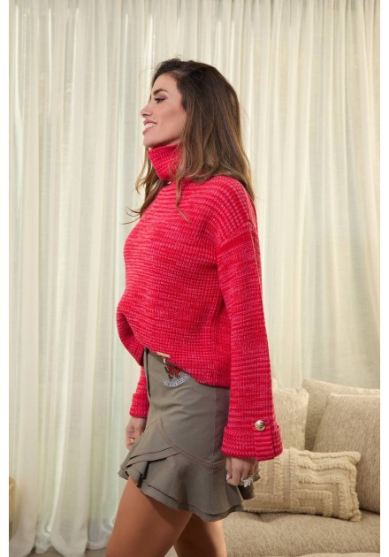 Jersey Vandar Camaleónica by Capriche - lateral en modelo Jersey Vandar Camaleónica by Capriche - lateral en modelo