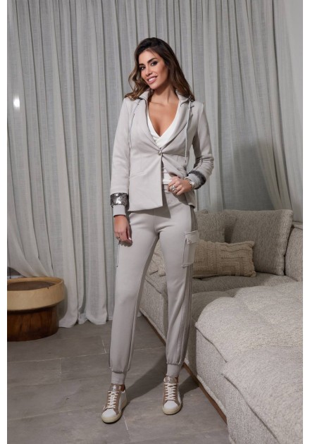 Blazer Loden Camaleónica by Capriche - look completo frontal
