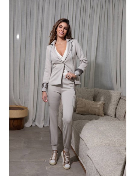 Pantalón Haven Camaleónica by Capriche - conjunto con blazer frontal