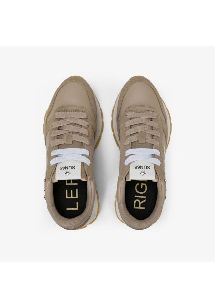 Sneakers Sun 68 Ally Studs 77 Beige oscuro suela blanca Sneakers Sun 68 Ally Studs 77 Beige oscuro suela blanca