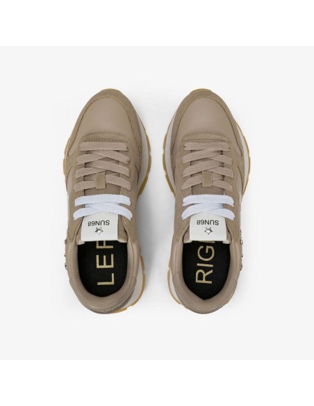Sneakers Sun 68 Ally Studs 77 Beige oscuro suela blanca