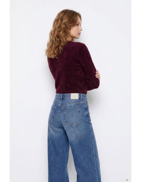 Cardigan Tiffosi Nodos morado pelo