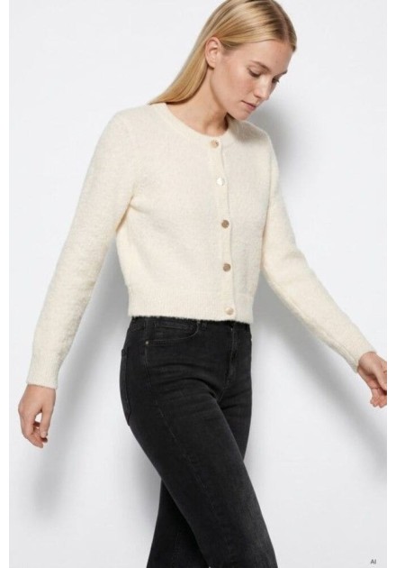 Cardigan Tiffosi Nodos crudo de pelo corta Cardigan Tiffosi Nodos crudo de pelo corta