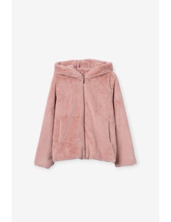 Chaqueta Tiffosi Classic rosa de pelo