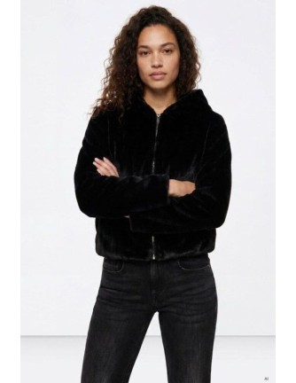 Chaqueta Tiffosi Classic negra de pelo 2