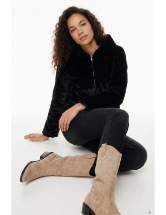 Chaqueta Tiffosi Classic negra de pelo