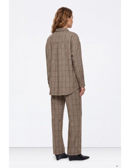 Pantalon Tiffosi Nectar ancho raya diplomatica granate