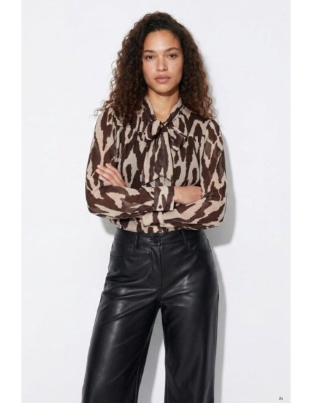 Camisa Tiffosi Jordania marron lazada