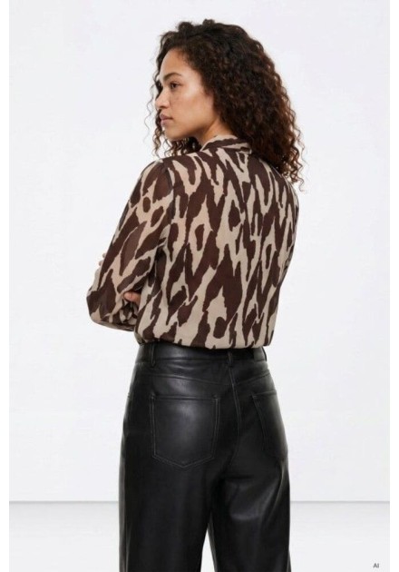 Camisa Tiffosi Jordania marron lazo gasa Camisa Tiffosi Jordania marron lazo gasa