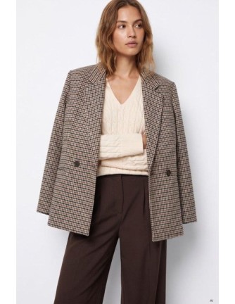 Blazer Tiffosi Oxford pata de gallo azul