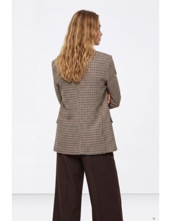 Blazer Tiffosi Oxford pata de gallo azul 2