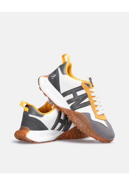 Sneakers Harper and Neyer Carcross point gris y amarilla Sneakers Harper and Neyer Carcross point gris y amarilla