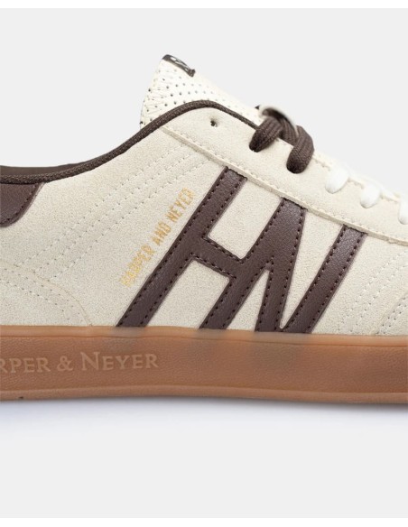 Sneakers Harper and Neyer Hamptons logo marron