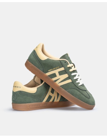 Sneakers Harper and Neyer Hamptons suede Geen
