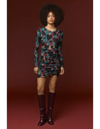 Vestido Minueto Rowling estampado abstracto, vista frontal