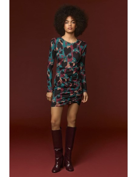 Vestido Minueto Rowling estampado abstracto, vista frontal