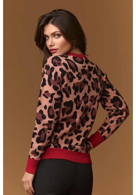 Jersey Minueto Picadilly leopardo, vista adicional Jersey Minueto Picadilly leopardo, vista adicional