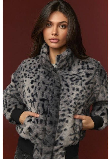 Chaqueta Minueto Diana gris, detalle del cuello Chaqueta Minueto Diana gris, detalle del cuello
