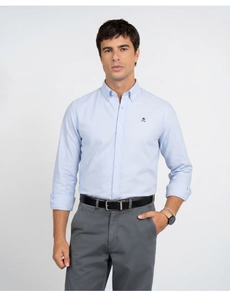 Camisa Harper Oxfort celeste