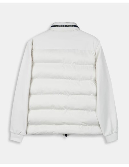 Chaqueta Harper beig Racing combianada